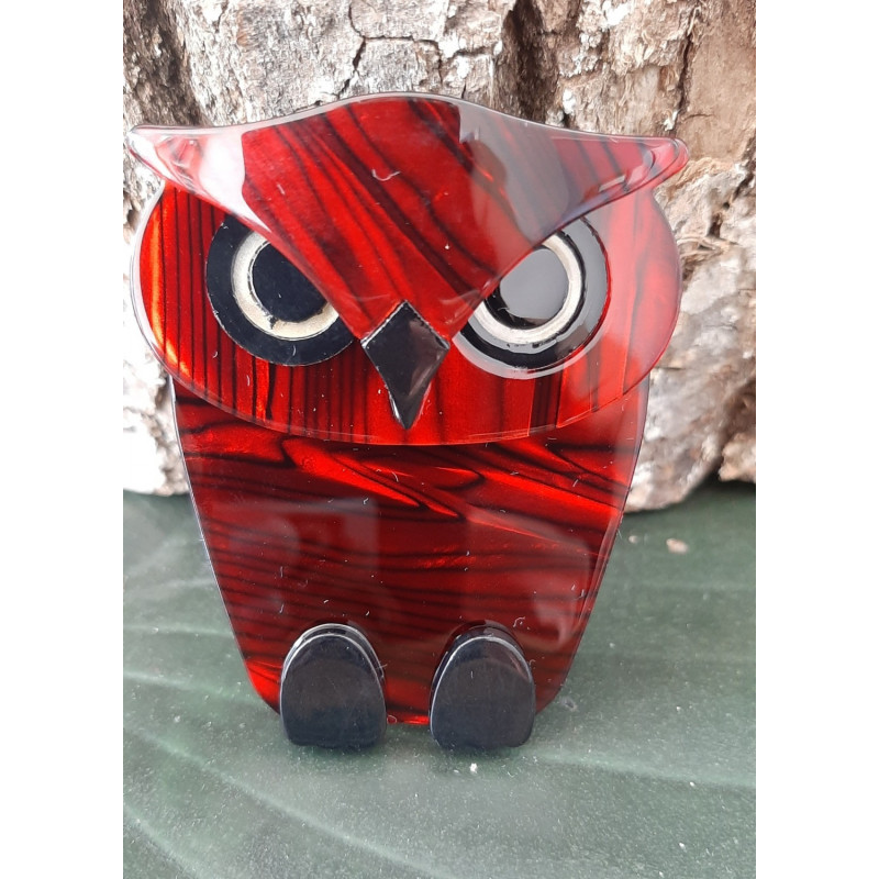 Broche Hibou - Bijou Fantaisie Occasion, Idéal Pour Personnaliser Vestes Ou Sacs
